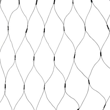 LED-buitengordijn 320 x LED / 7 functies, 6 m, IP44, warmwit