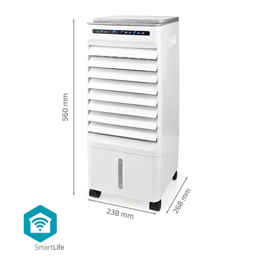 Luchtkoeler 65W/230V Wi-Fi Tuya wit + afstandsbediening