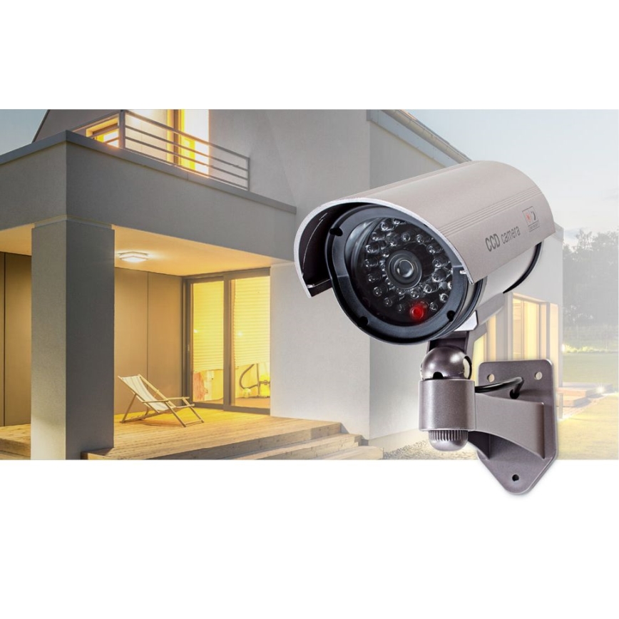 LED Dummy bewakingscamera 2xAA IP44