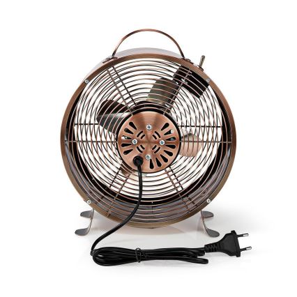 Tafelventilator RETRO 20W/230V koper ø25 cm