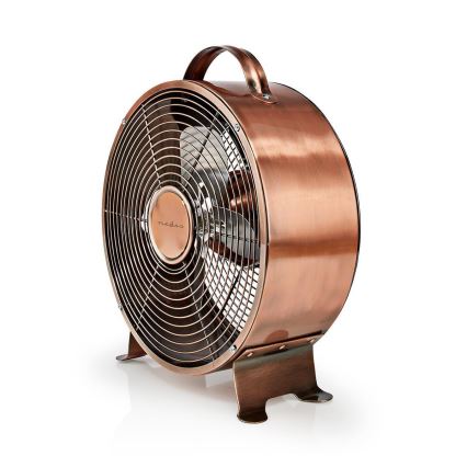 Tafelventilator RETRO 20W/230V koper ø25 cm