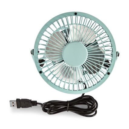 Tafel Ventilator 3W/USB 10 cm blauw