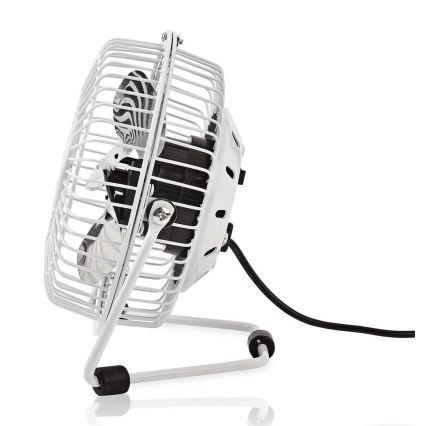 Tafelventilator 3W/USB 10 cm wit