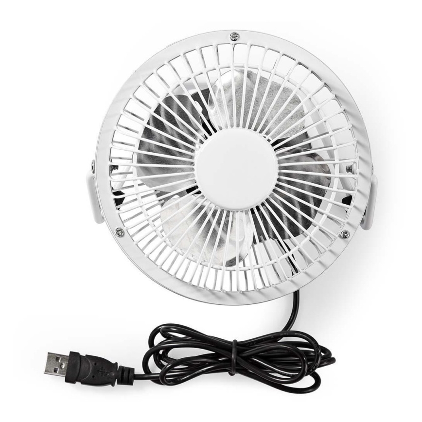 Tafelventilator 3W/USB 10 cm wit