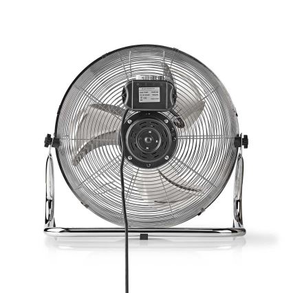 Staande ventilator 80W/230V glanzend chroom