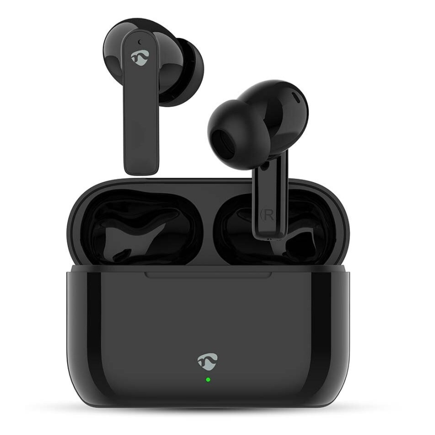 Draadloos earphones met ENC 450 mAh + 2x 40 mAh IPX4 zwart