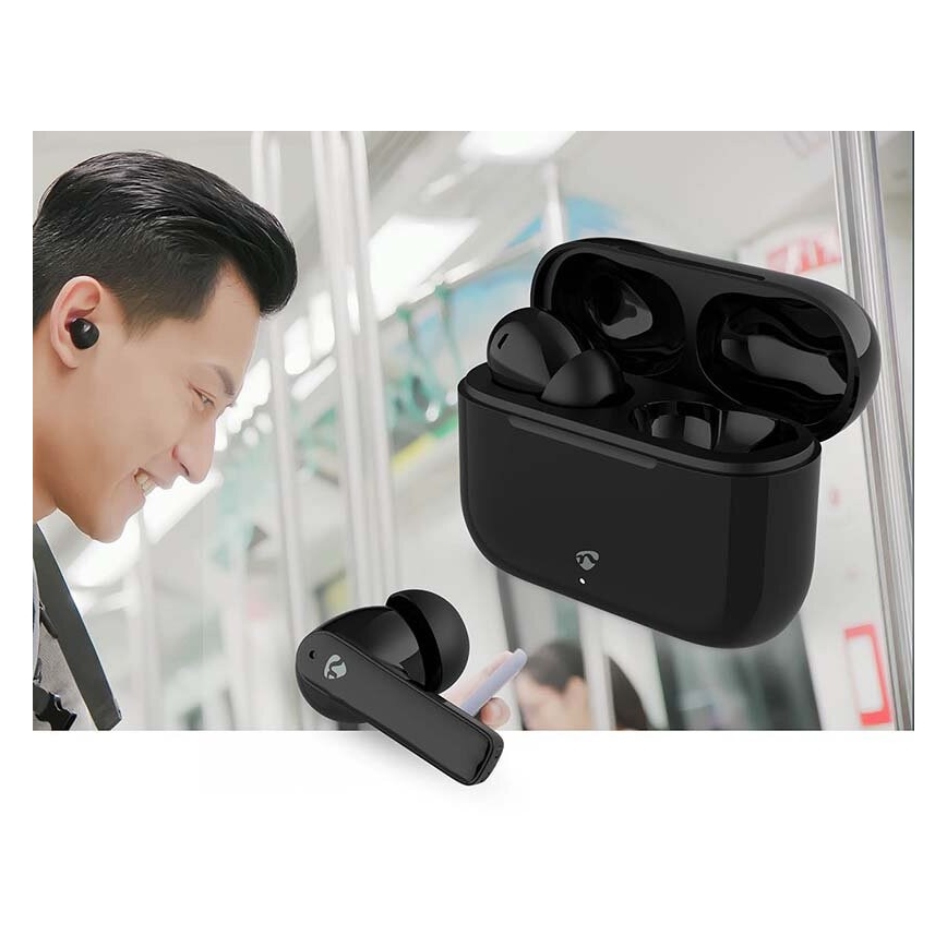 Wireless earphones met ENC IPX4 zwart