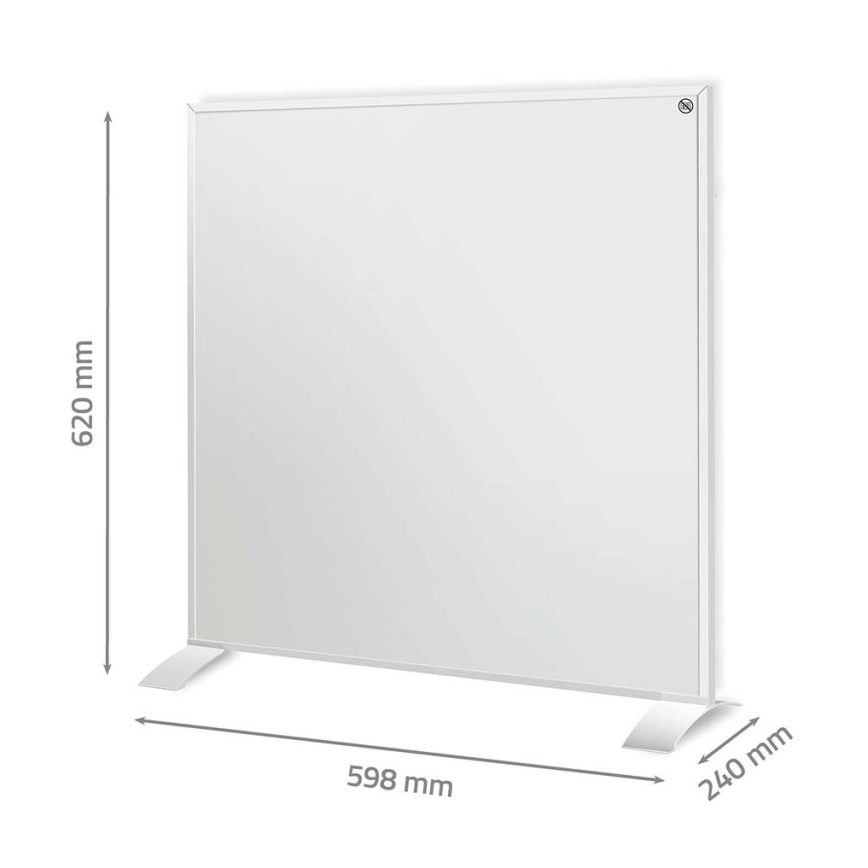 Infrarood verwarmingspaneel 350W/230V 59,8x62 cm IP44 Wi-Fi Tuya + afstandsbediening