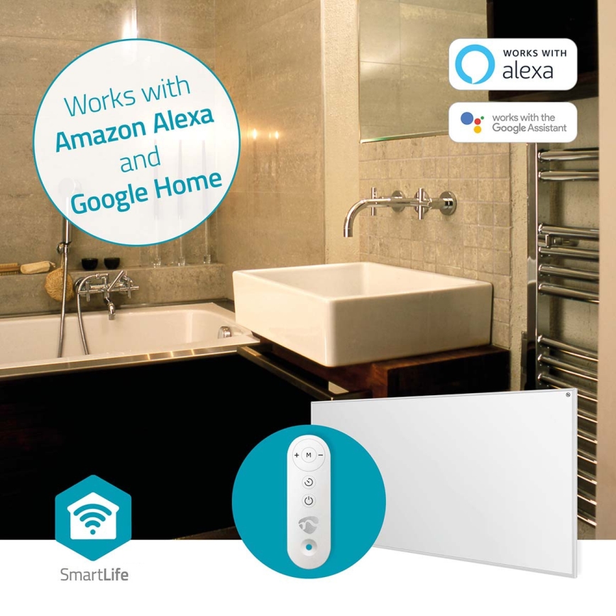 Infrarood verwarmingspaneel 700W/230V 120x62 cm IP44 Wi-Fi Tuya + afstandsbediening