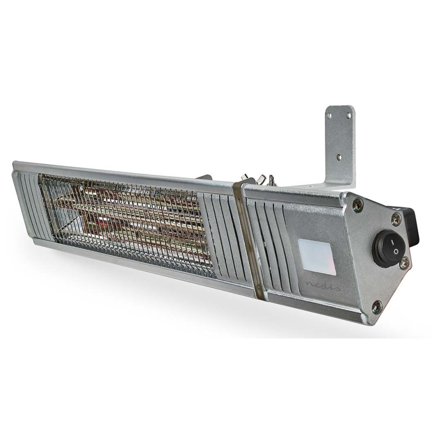 Verwarming voor buiten 100W/2000W/230V IP65 + afstandsbediening