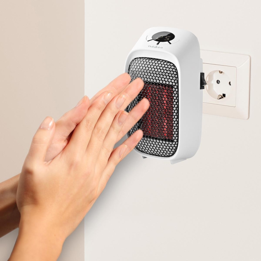 Stopcontact Verwarming met LCD Scherm en Thermostaat 400W/230V