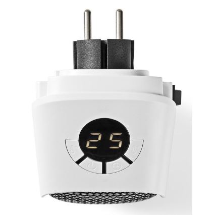 Stopcontact Verwarming met LCD Scherm en Thermostaat 400W/230V