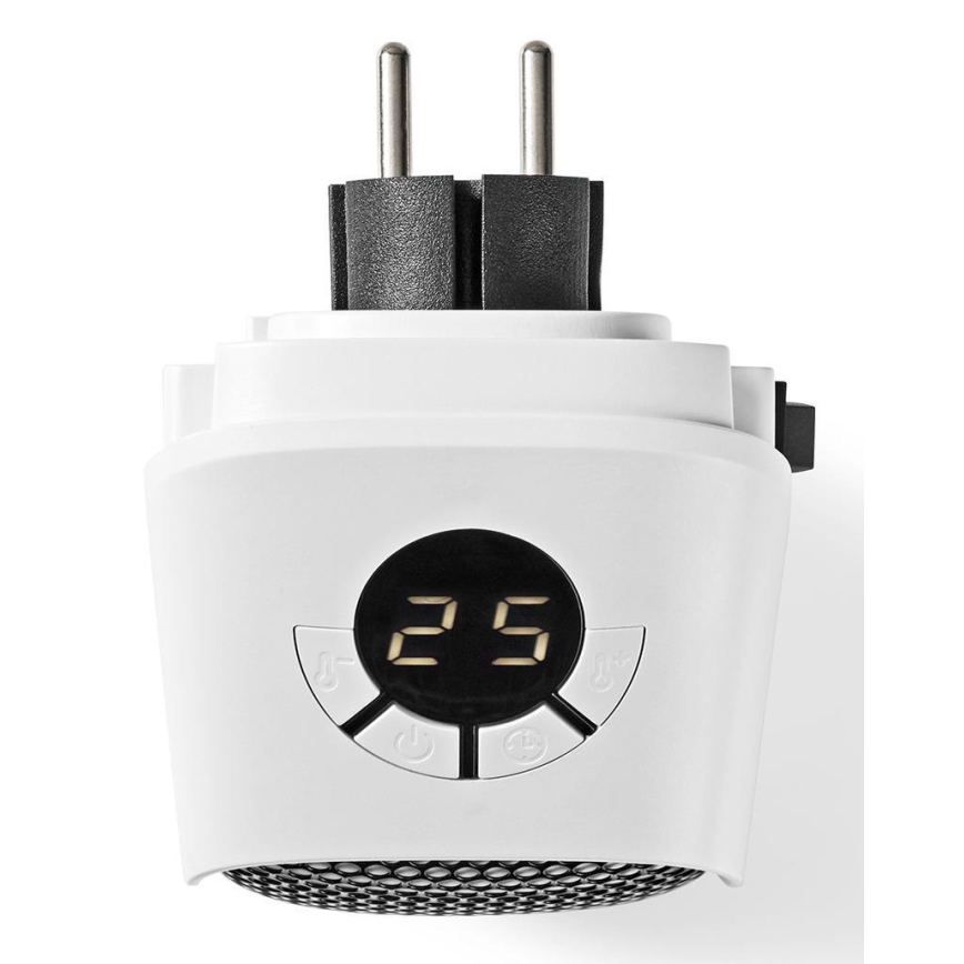 Stopcontact Verwarming met LCD Scherm en Thermostaat 400W/230V