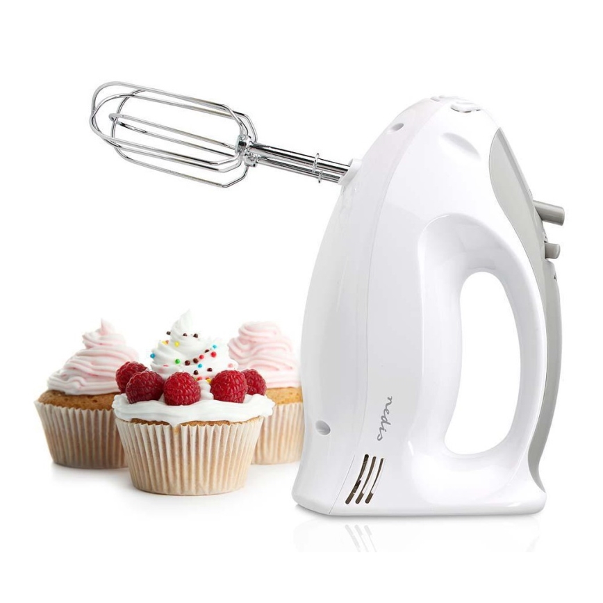 Nedis KAHM100CWT - Hand Mixer 200W/230V wit