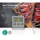 Vleesthermometer met LCD-display en timer 0-250 °C 1xAAA