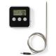 Meat thermometer with digital display and timer 0-250 °C 1xAAA