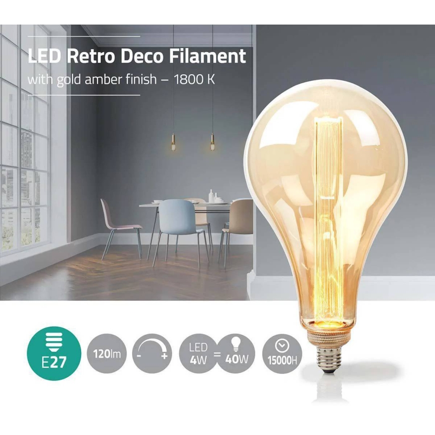 Dimbare LED-lamp FILAMENT PS165 E27/3,5W/230V 1800K