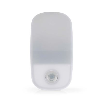 LED Oriëntatiefittinglamp met bewegings- en schemersensor LED/0,55W/230V wit