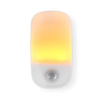 LED Oriëntatiefittinglamp met bewegings- en schemersensor LED/0,55W/230V wit