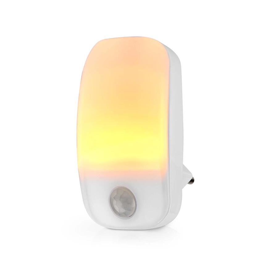 LED Oriëntatiefittinglamp met bewegings- en schemersensor LED/0,55W/230V wit