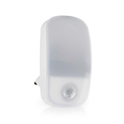 LED Oriëntatiefittinglamp met bewegings- en schemersensor LED/0,55W/230V wit