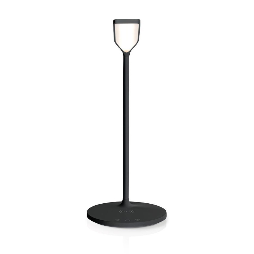 Dimbare LED Lamp met Draadloos opladen LED/10W/230V zwart