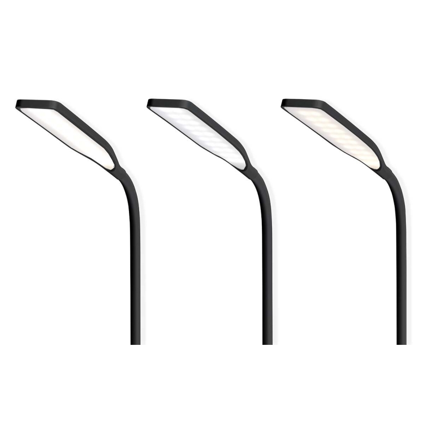 LED Dimbaar aanraken flexible tafellamp met 15W draadloos opladen Qi LED/5,5W/230V 2700-6500K zwart