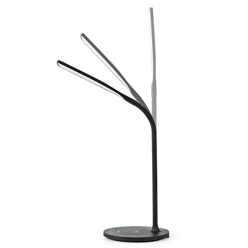 LED Dimbaar aanraken flexible tafellamp met 15W draadloos opladen Qi LED/5,5W/230V 2700-6500K zwart