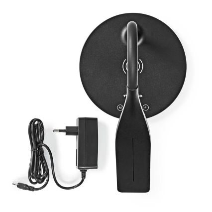 LED Dimbaar aanraken flexible tafellamp met 15W draadloos opladen Qi LED/5,5W/230V 2700-6500K zwart