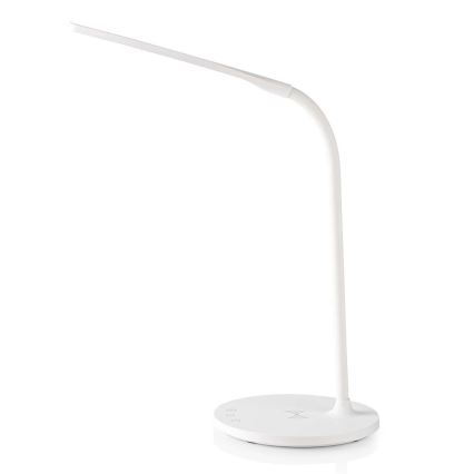 LED Dimbaar aanraken flexible tafellamp met 15W draadloos opladen Qi LED/5,5W/230V 2700-6500K wit