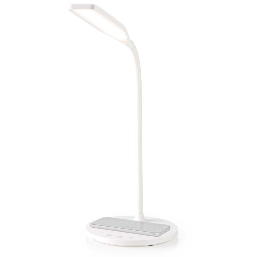 LED Dimbaar aanraken flexible tafellamp met 15W draadloos opladen Qi LED/5,5W/230V 2700-6500K wit