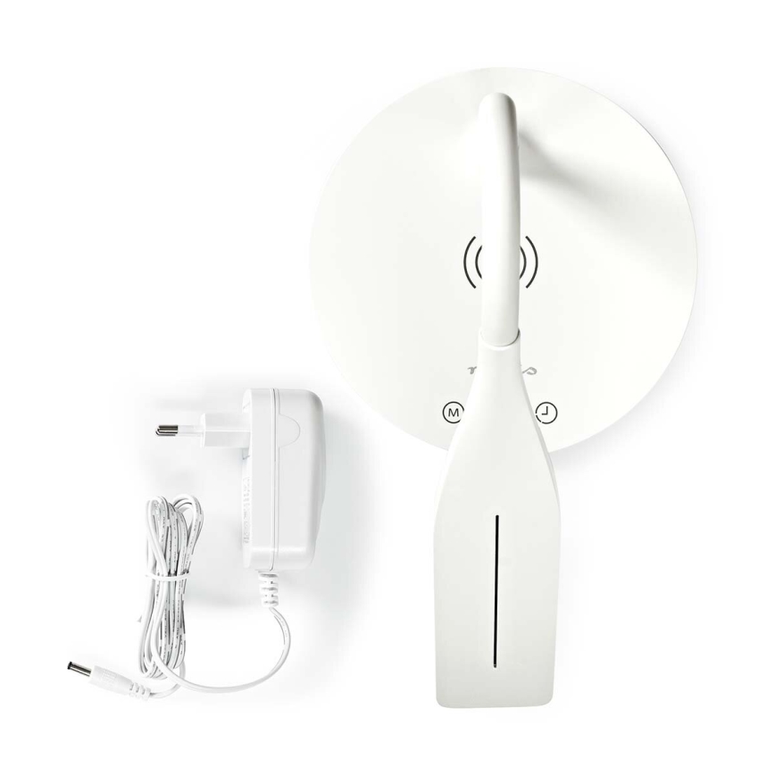 LED Dimbaar aanraken flexible tafellamp met 15W draadloos opladen Qi LED/5,5W/230V 2700-6500K wit
