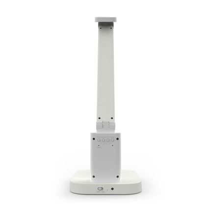 Dimbare oplaadbare LED-bureaulamp met aanraakbediening en display LED/7,5W/1200 mAh 3000/4000/5700K CRI 90 wit