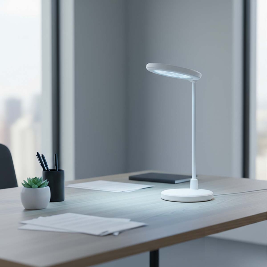 LED Dimbare oplaadbare touchlamp met spiegel LED/6W/1200 mAh 3000/4000/5700K CRI 90 wit