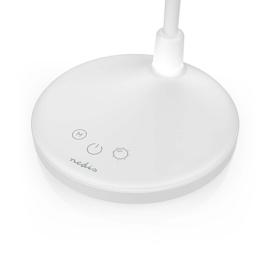 LED Dimbare oplaadbare touchlamp met spiegel LED/6W/1200 mAh 3000/4000/5700K CRI 90 wit