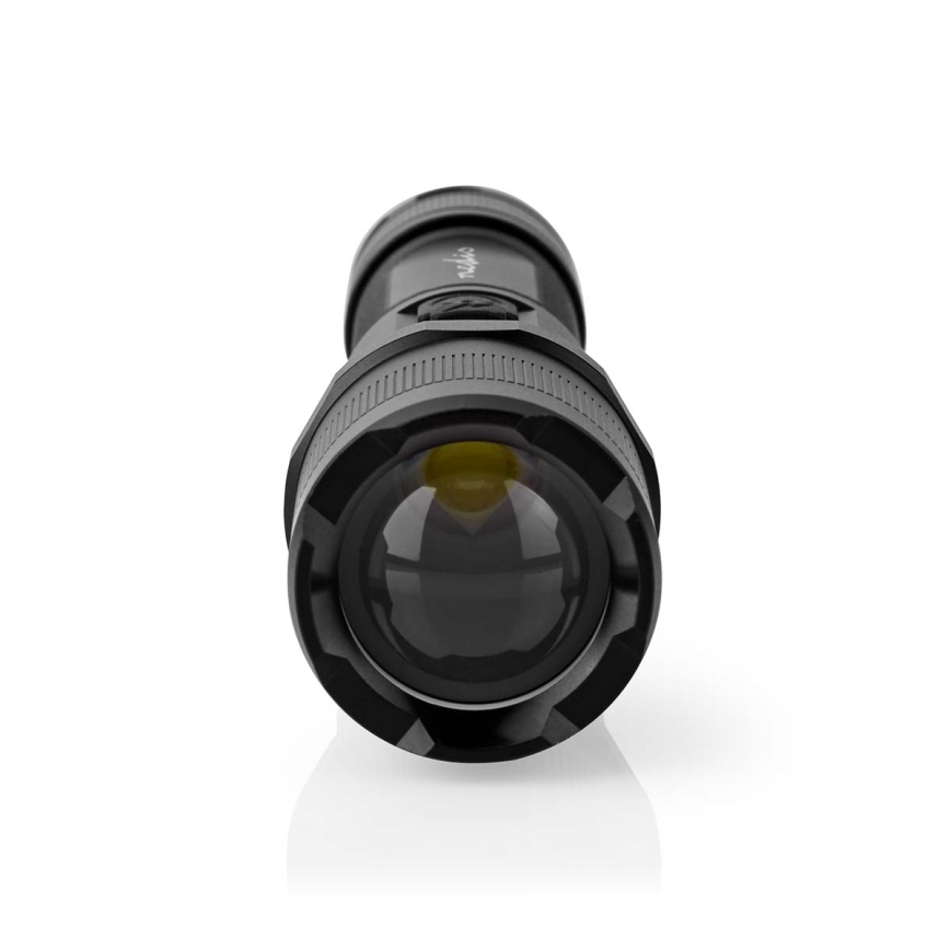 Dimbare oplaadbare aluminium LED-zaklamp LED/10W/5V 2200 mAh IPX4 zwart