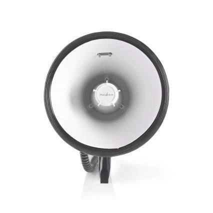 Megafoon met een externe microfoon USB 25W/8xC wit/zwart