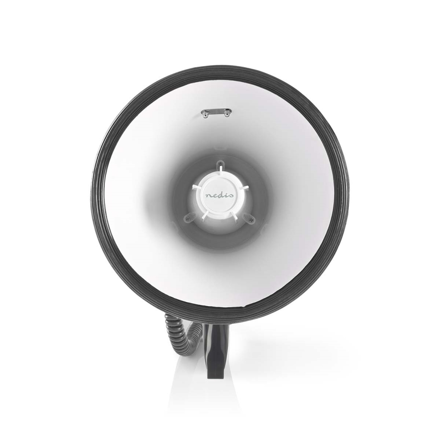 Megafoon met een externe microfoon USB 25W/8xC wit/zwart