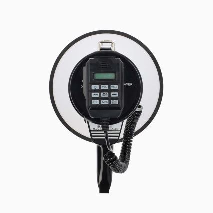 Megafoon met een externe microfoon USB 25W/8xC wit/zwart