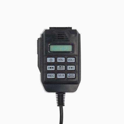 Megafoon met een externe microfoon USB 25W/8xC wit/zwart