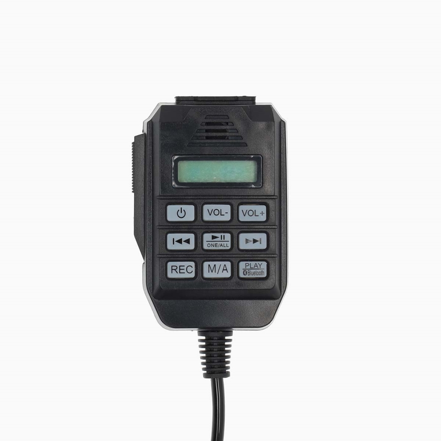 Megafoon met een externe microfoon USB 25W/8xC wit/zwart