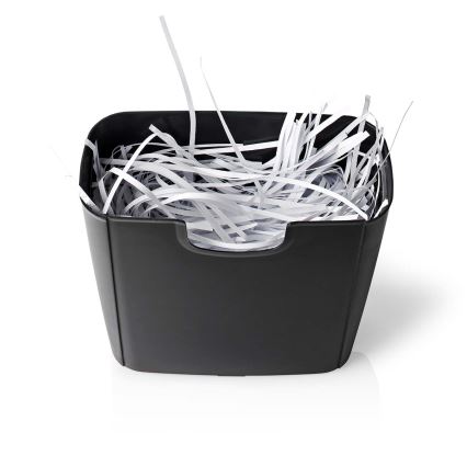 Papierversnipperaar A4, inhoud 10 l, 230 V, zwart