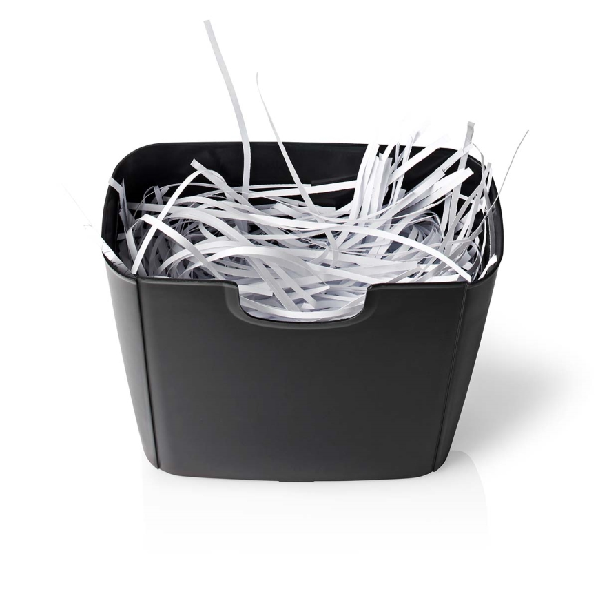 Papierversnipperaar A4, inhoud 10 l, 230 V, zwart