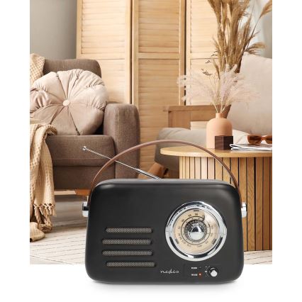 Retro FM-radio 3W/5V 1500 mAh