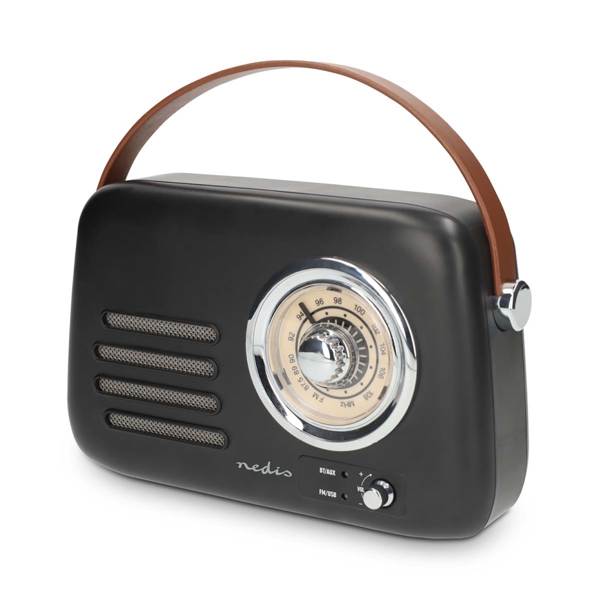 Retro FM-radio 3W/5V 1500 mAh