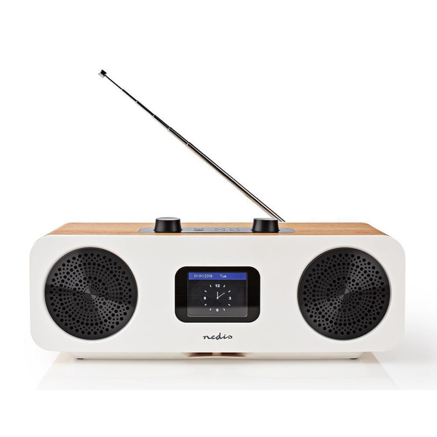 Beperken mosterd fout Nedis RDIN2500WT - Internet Radio 34W/230V DAB+ FM Wifi Bluetooth USB +  afstandsbediening | Lampenma