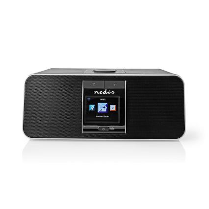 Nedis RDIN5005BK- Multifunctionele internetradio 42W / 230V Wi-Fi Bluetooth USB + RC