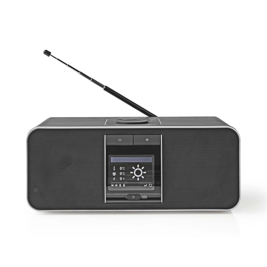 Nedis RDIN5005BK- Multifunctionele internetradio 42W / 230V Wi-Fi Bluetooth USB + RC
