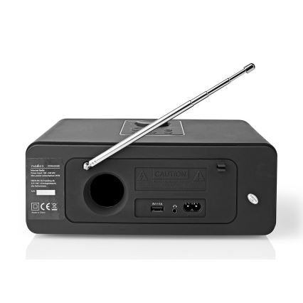 Nedis RDIN5005BK- Multifunctionele internetradio 42W / 230V Wi-Fi Bluetooth USB + RC