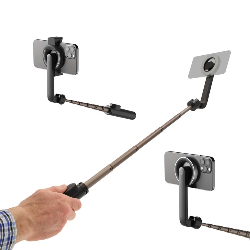Magnetische opvouwbare selfiestick 2in1 met een standaard + afstandsbediening